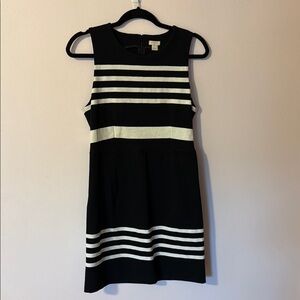 Black and White Striped Dress